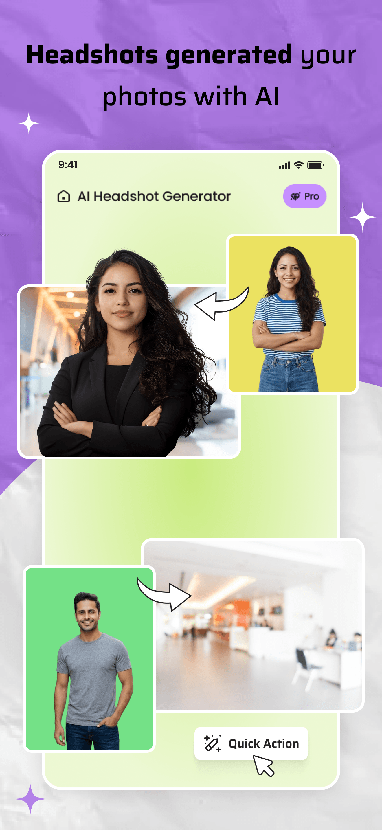 AI Headshot Maker — AI art tool example from Ghibli AI app